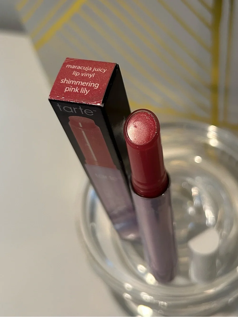 ✨ Tarte Maracuja Juicy Lip Vinyl | Shimmering Pink Lily | Full Size | New in Box
